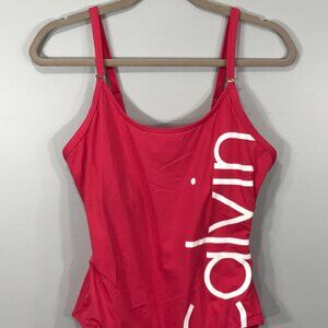 Calvin Klein Red One Piece Swimsuit